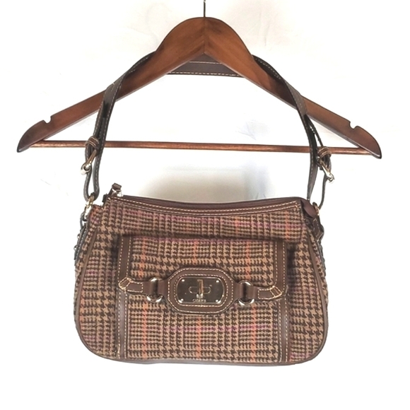 Y2K‎ Plaid Houndstooth Shoulder Bag - Picture 1 of 10